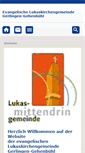 Mobile Screenshot of ev-lukaskirche-gerlingen.de